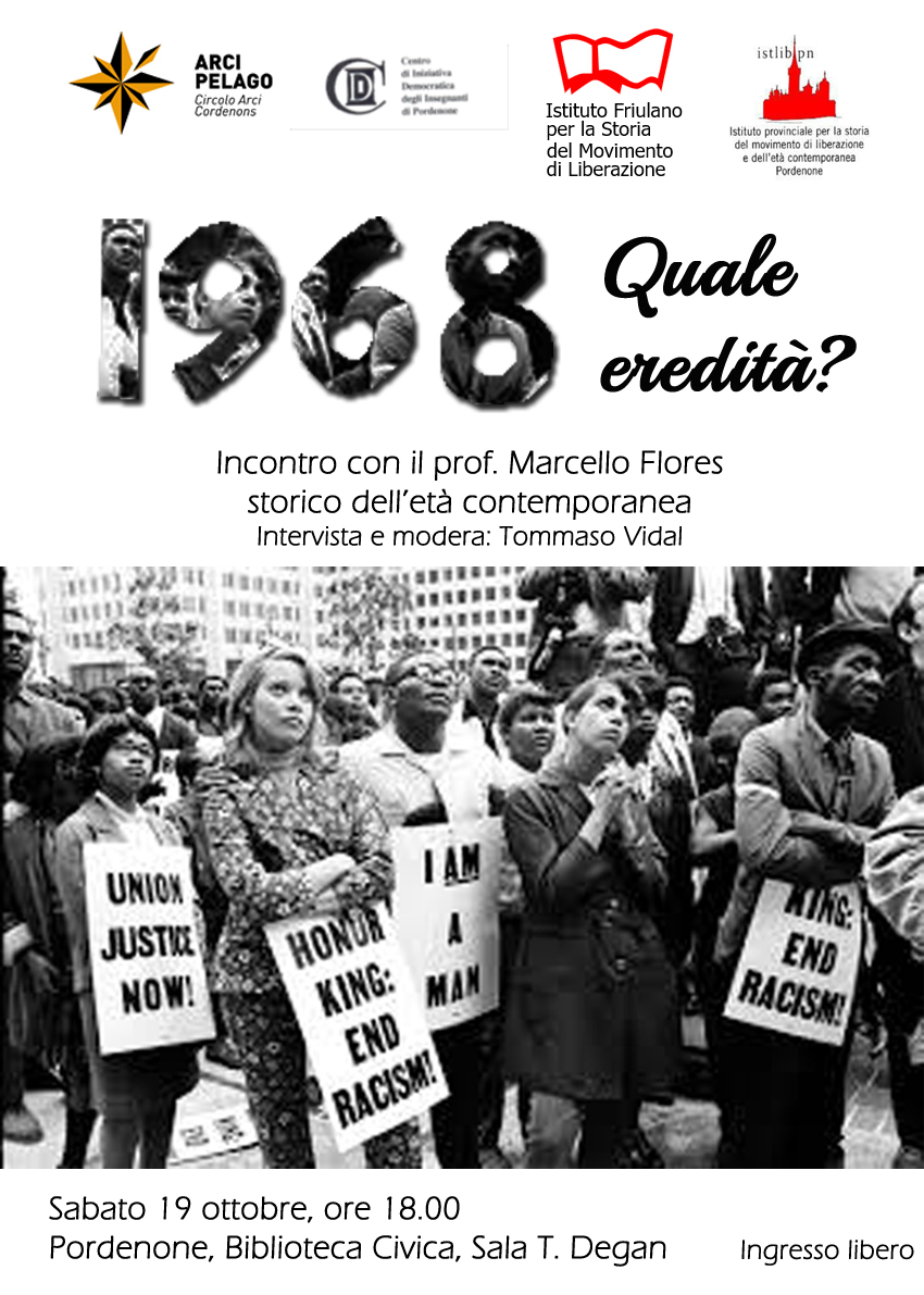 locandina dell'iniziativa 1968 Quale eredità?